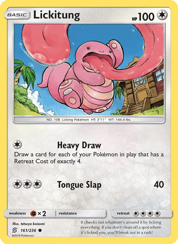 Carta Lickitung 161/236 de Unified Minds