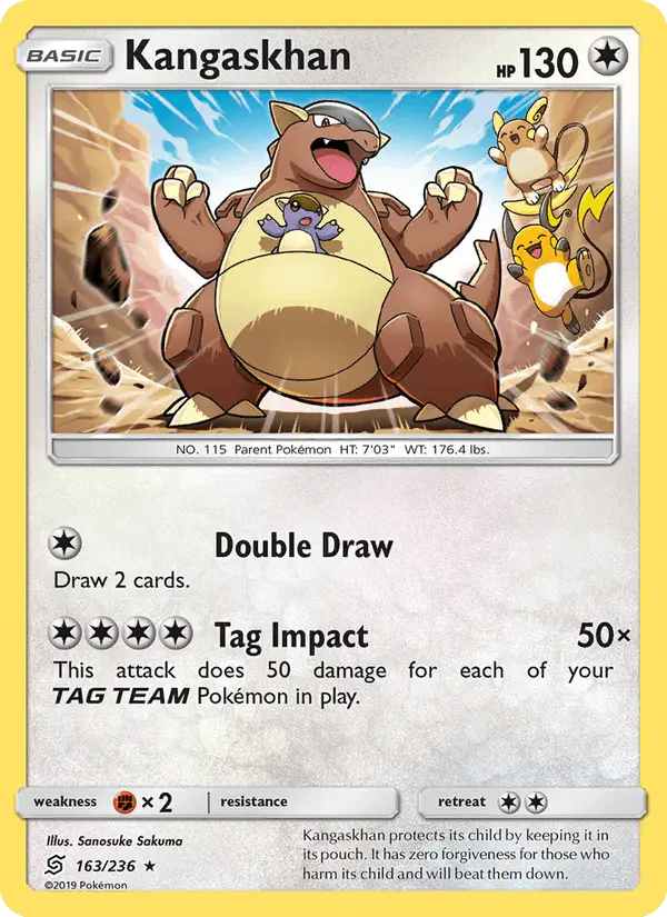 Carta Kangaskhan 163/236 de Unified Minds