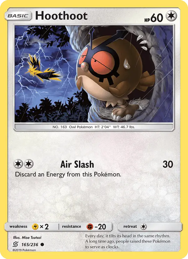 Carta Hoothoot 165/236 de Unified Minds