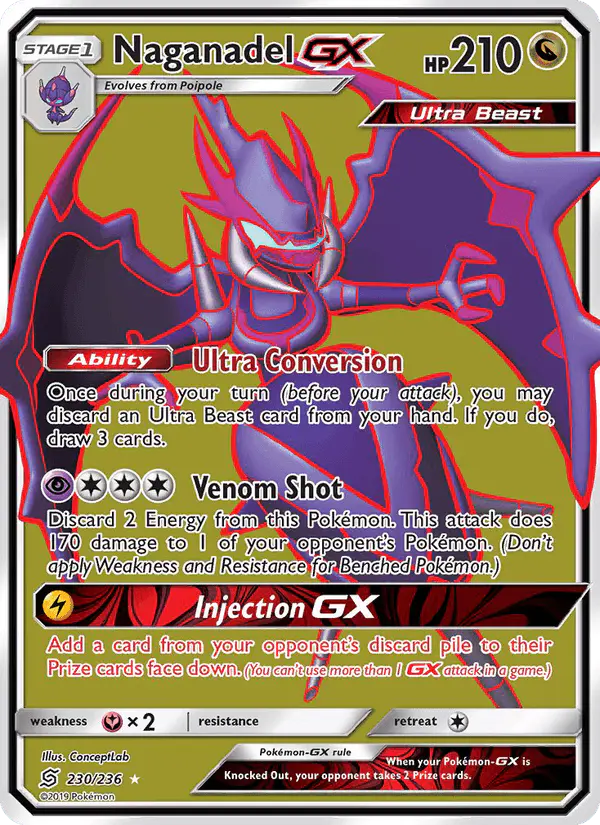 Carta Naganadel GX 230/236 de Unified Minds