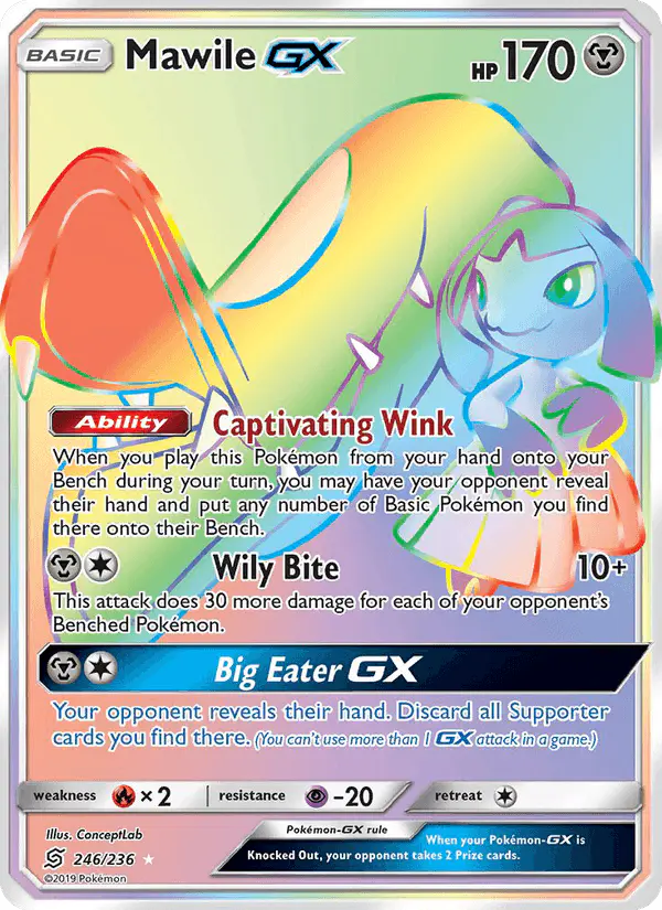 Carta Mawile GX 246/236 de Unified Minds