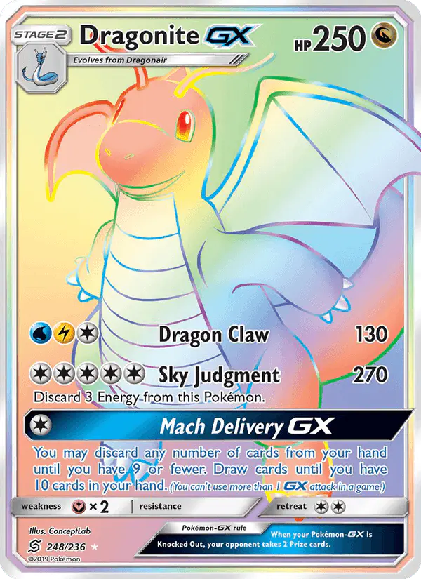 Carta Dragonite GX 248/236 de Unified Minds