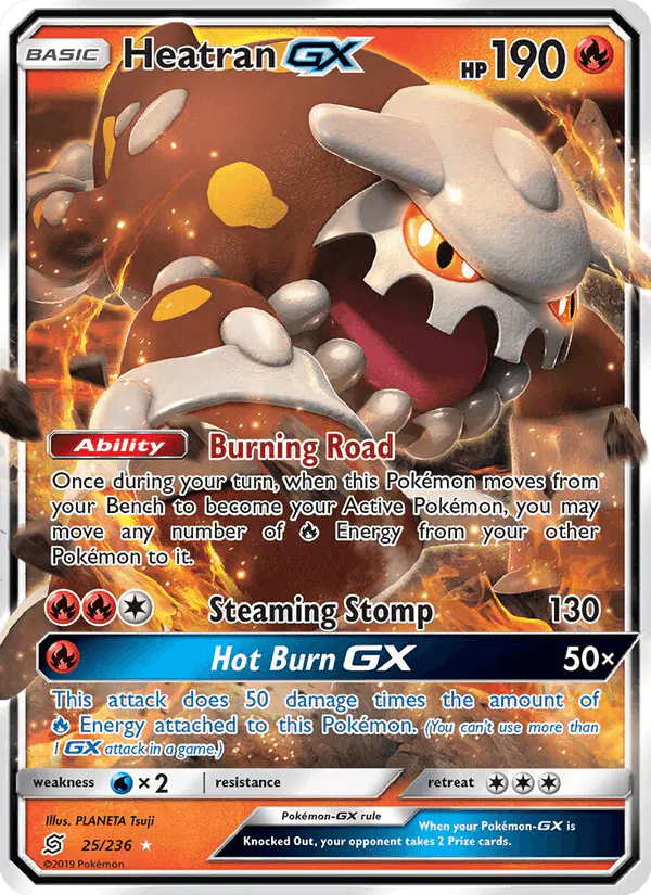 Carta Heatran GX 25/236 de Unified Minds