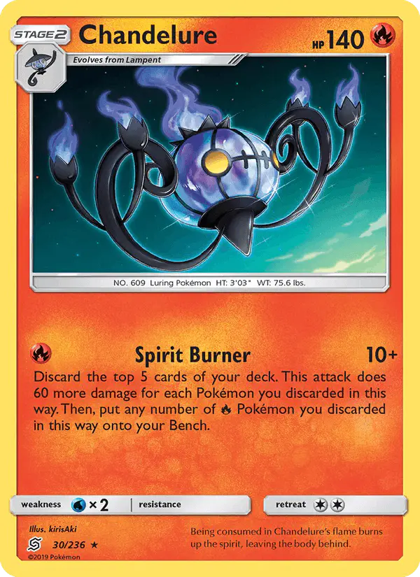 Carta Chandelure 30/236 de Unified Minds
