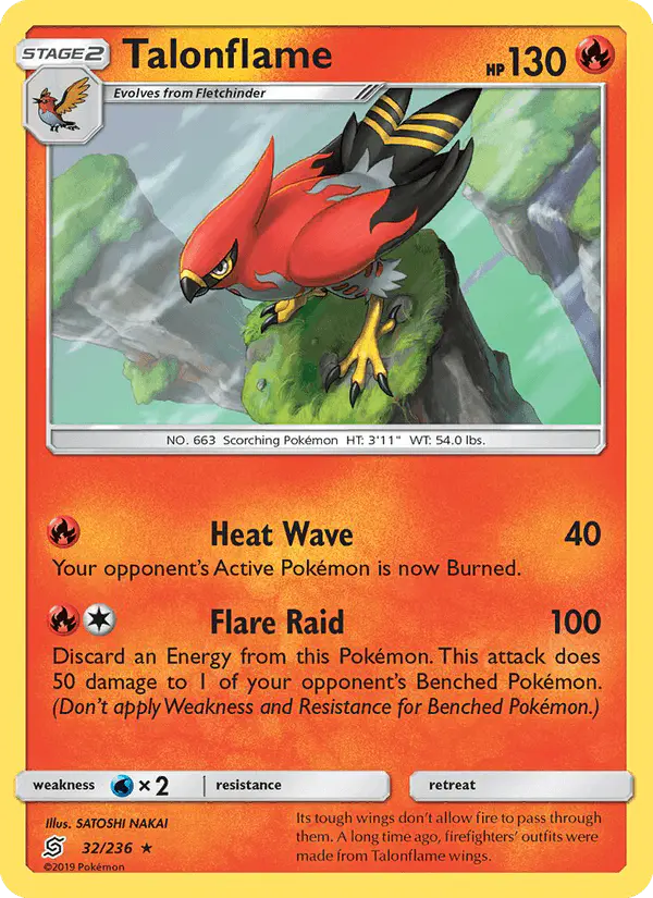 Carta Talonflame 32/236 de Unified Minds