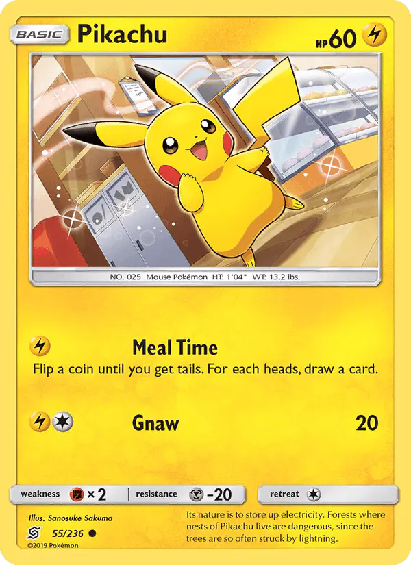 Carta Pikachu 55/236 de Unified Minds