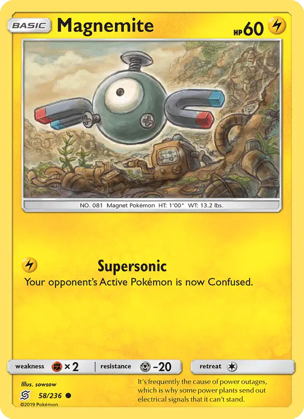 Carta Magnemite 58/236 de Unified Minds
