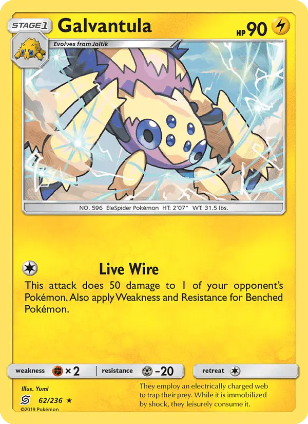 Carta Galvantula 62/236 de Unified Minds