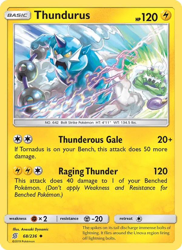 Carta Thundurus 68/236 de Unified Minds