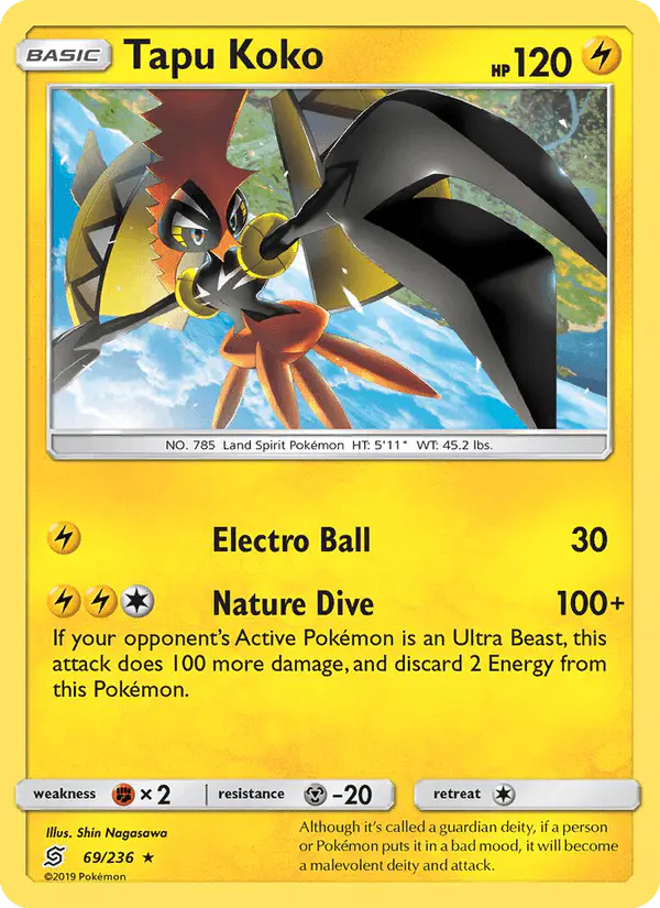 Carta Tapu Koko 69/236 de Unified Minds