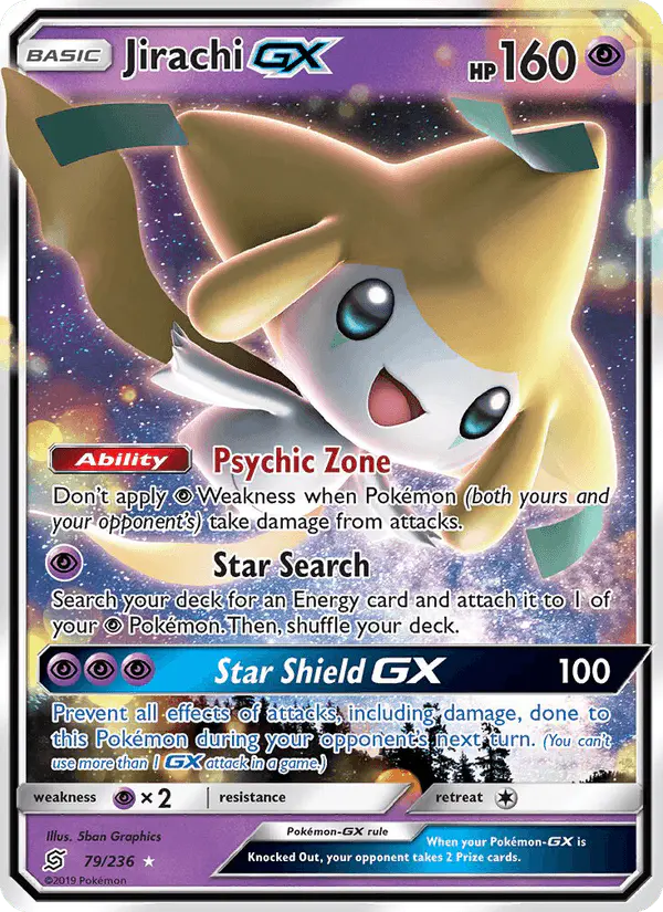Carta Jirachi GX 79/236 de Unified Minds
