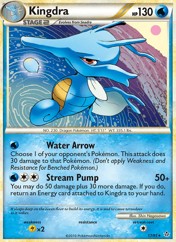 Carta Kingdra 17/95 de Unleashed