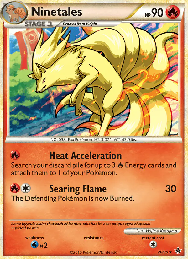 Carta Ninetales 20/95 de Unleashed