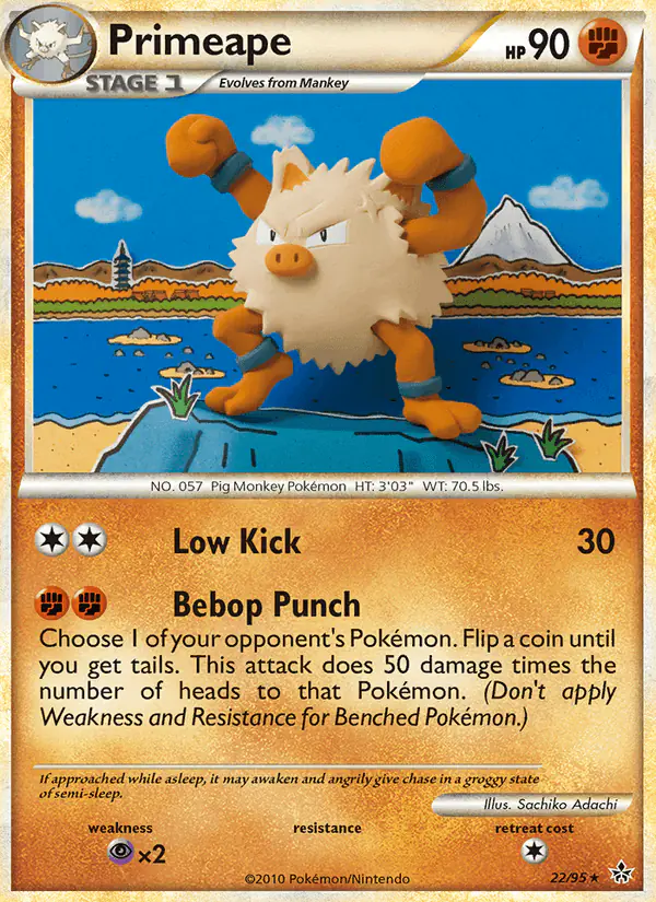 Carta Primeape 22/95 de Unleashed