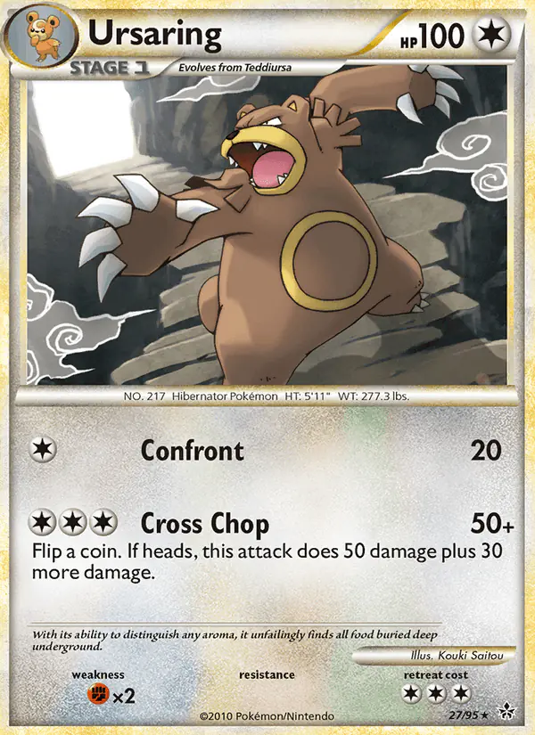 Carta Ursaring 27/95 de Unleashed