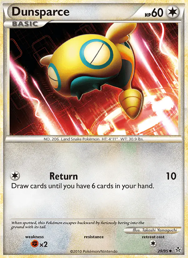 Carta Dunsparce 29/95 de Unleashed