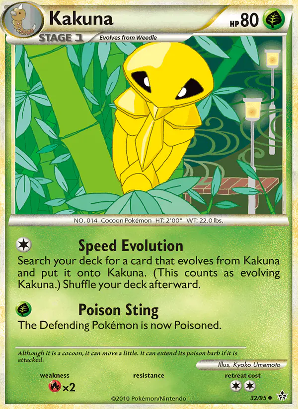 Carta Kakuna 32/95 de Unleashed
