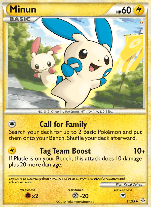 Carta Minun 34/95 de Unleashed