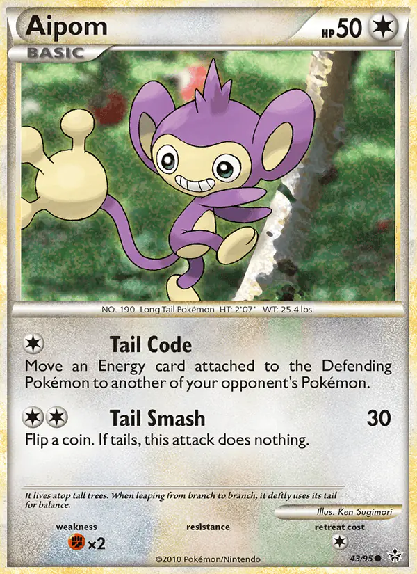 Carta Aipom 43/95 de Unleashed