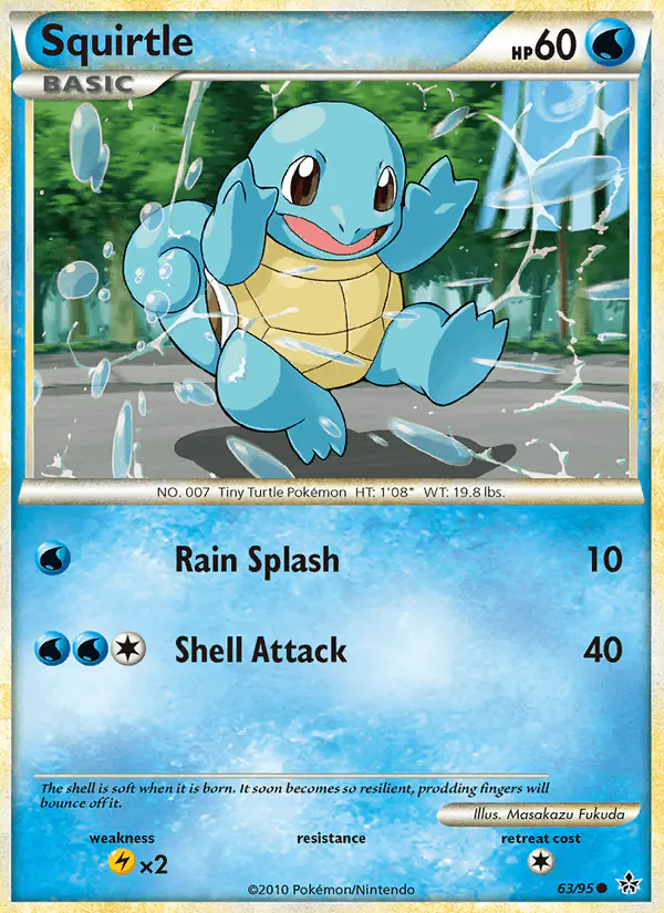Carta Squirtle 63/95 de Unleashed