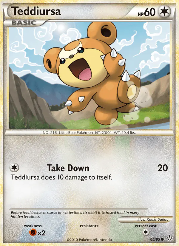 Carta Teddiursa 65/95 de Unleashed