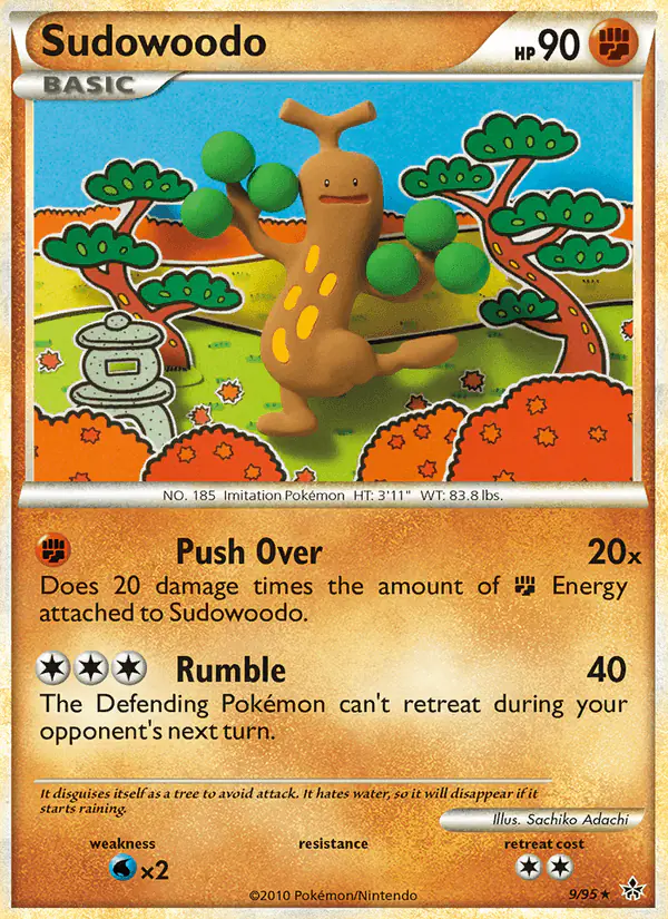 Carta Sudowoodo 9/95 de Unleashed