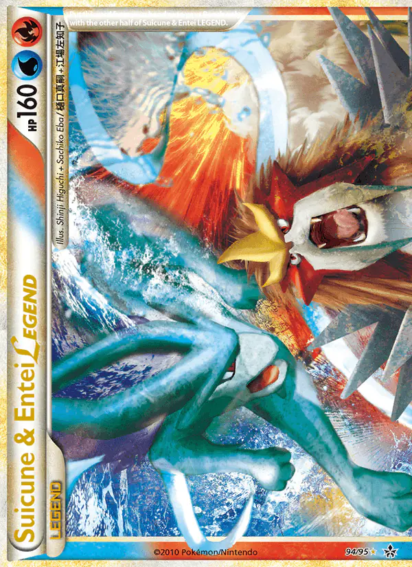 Carta Suicune & Entei LEGEND 94/95 de Unleashed