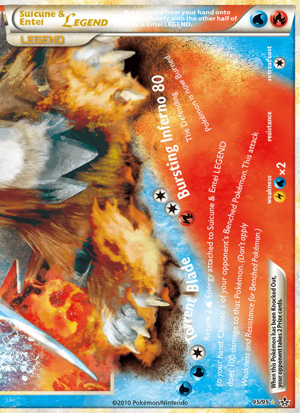 Carta Suicune & Entei LEGEND 95/95 de Unleashed