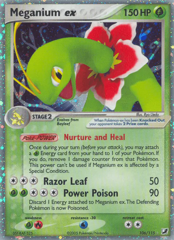 Carta Meganium ex 106/115 de Unseen Forces
