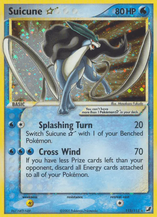 Carta Suicune ☆ 115/115 de Unseen Forces