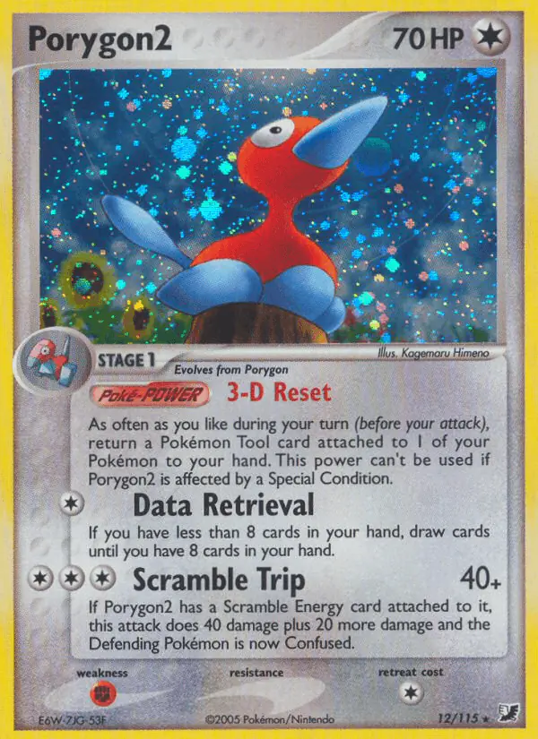 Carta Porygon2 12/115 de Unseen Forces