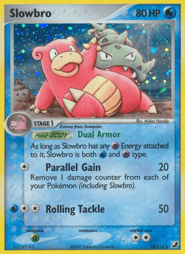 Carta Slowbro 13/115 de Unseen Forces