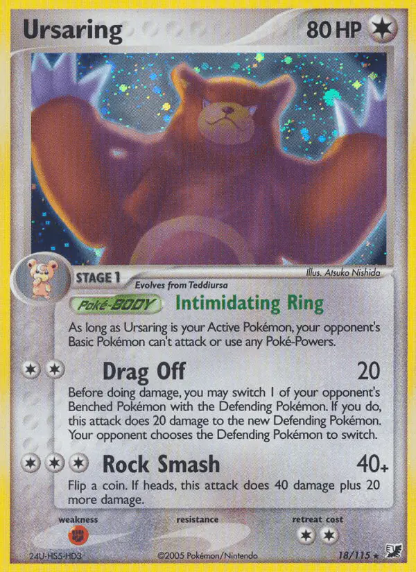 Carta Ursaring 18/115 de Unseen Forces