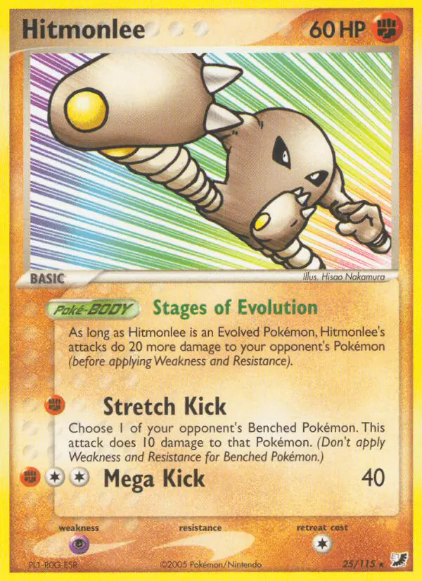Carta Hitmonlee 25/115 de Unseen Forces