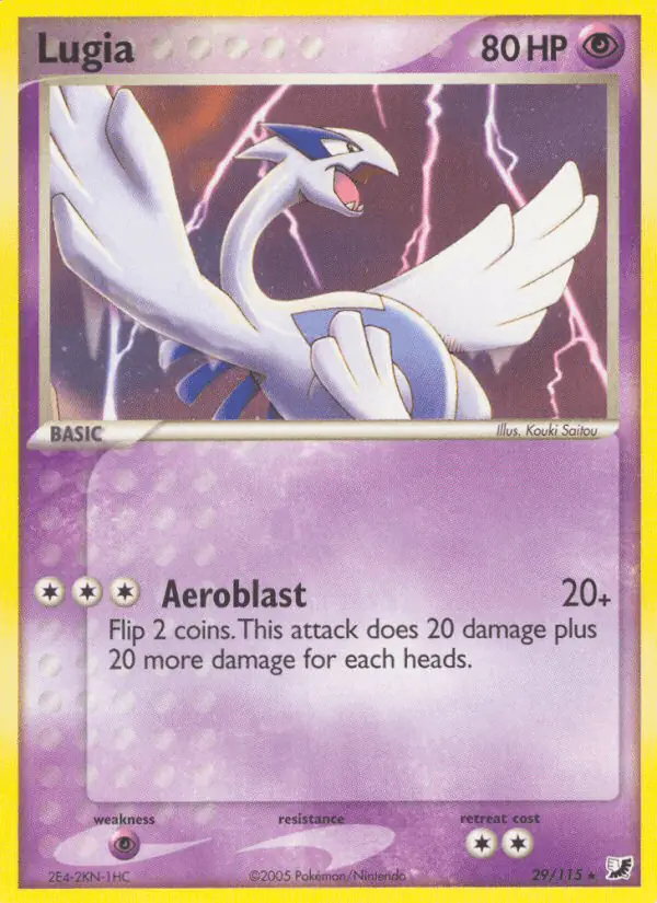 Carta Lugia 29/115 de Unseen Forces