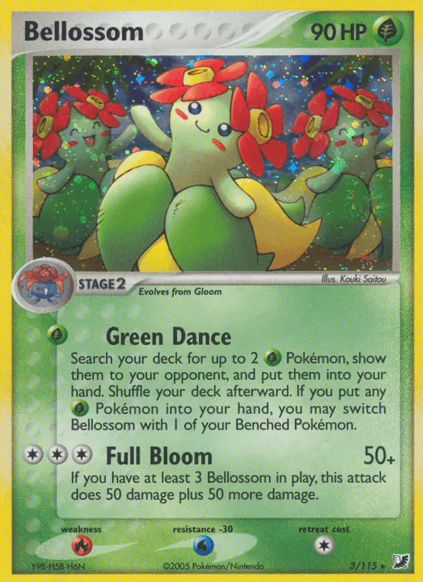 Carta Bellossom 3/115 de Unseen Forces