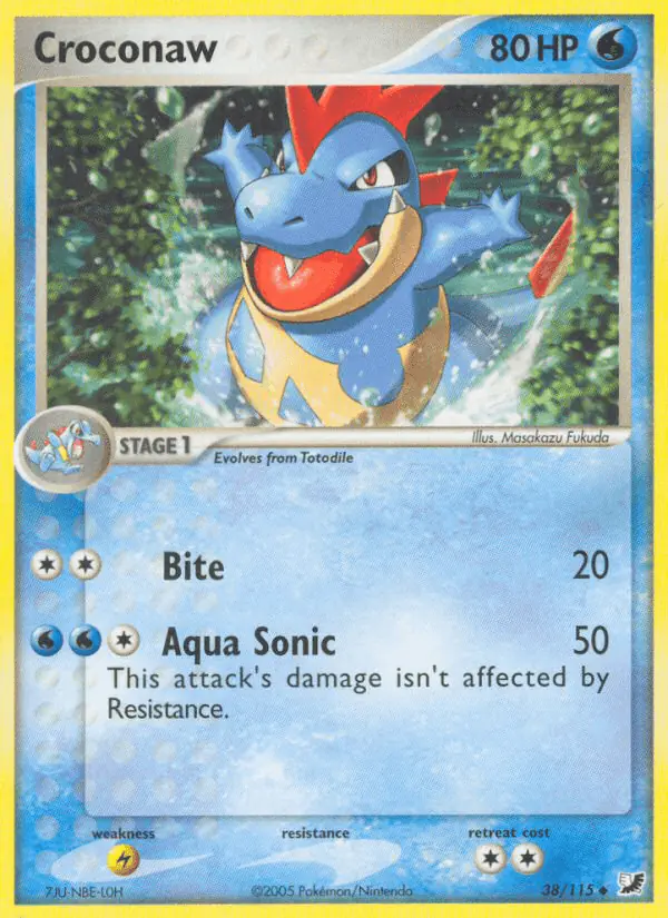Carta Croconaw 38/115 de Unseen Forces
