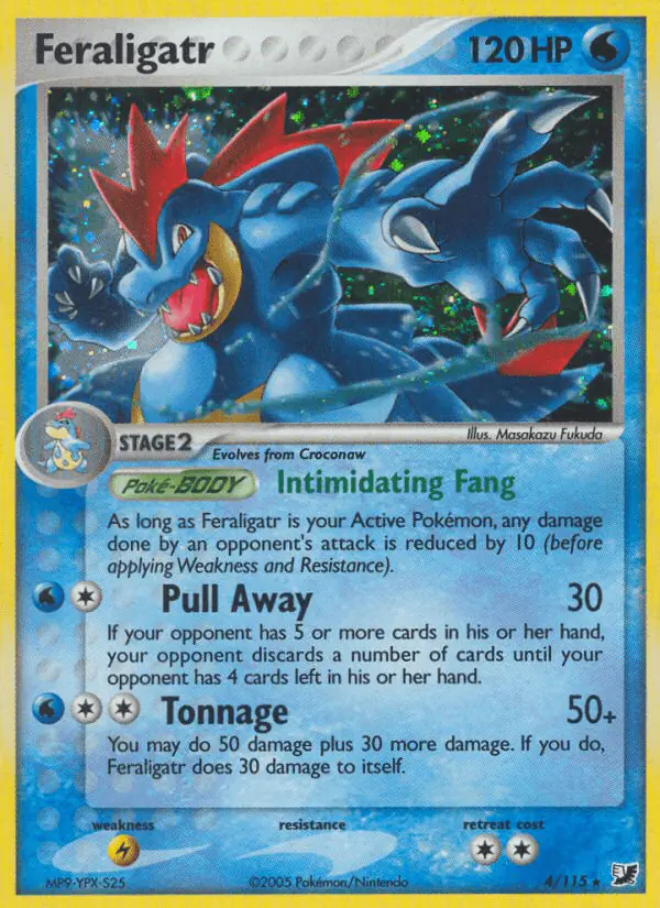 Carta Feraligatr 4/115 de Unseen Forces