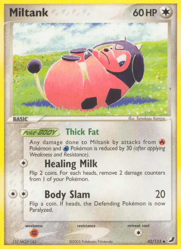 Carta Miltank 42/115 de Unseen Forces