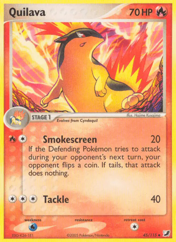 Carta Quilava 45/115 de Unseen Forces