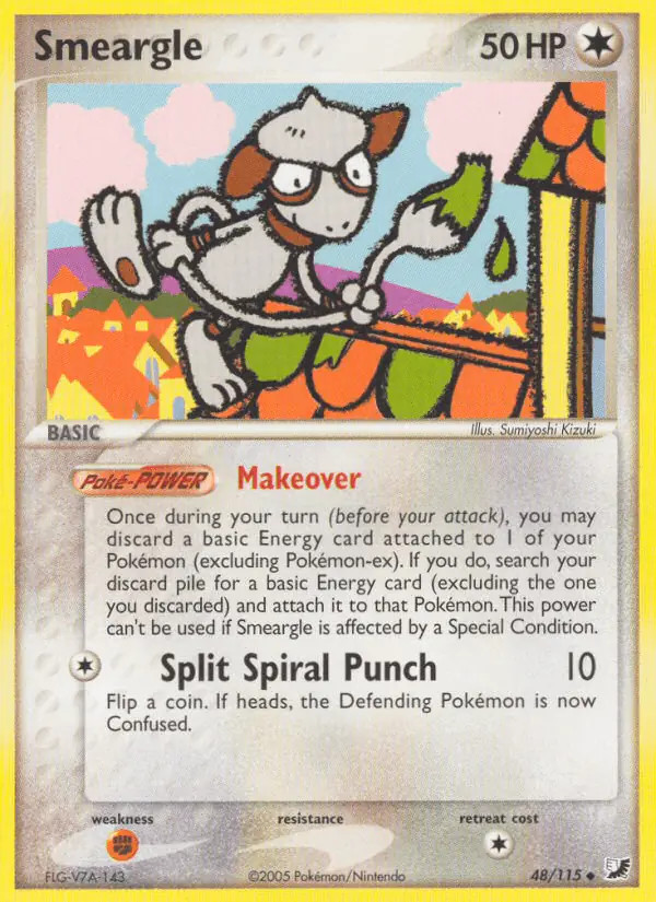 Carta Smeargle 48/115 de Unseen Forces