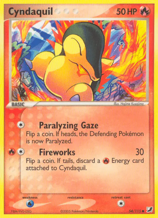 Carta Cyndaquil 54/115 de Unseen Forces