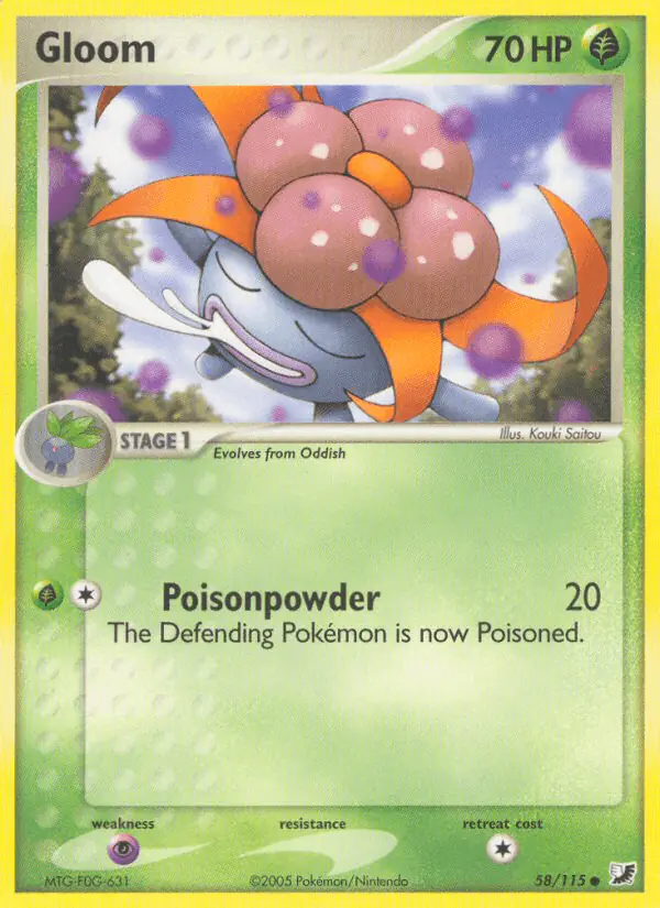 Carta Gloom 58/115 de Unseen Forces
