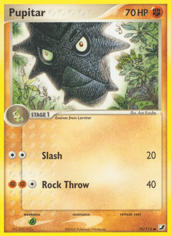 Carta Pupitar 70/115 de Unseen Forces