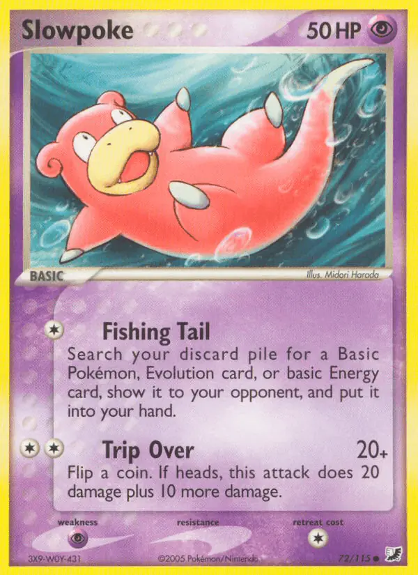 Carta Slowpoke 72/115 de Unseen Forces