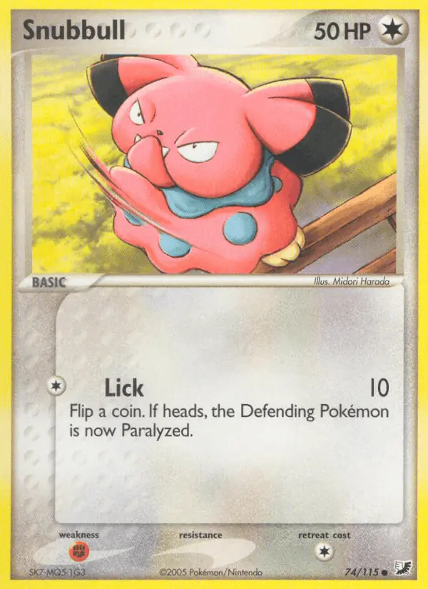 Carta Snubbull 74/115 de Unseen Forces