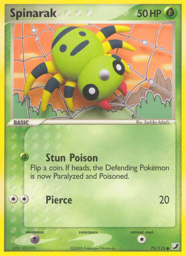 Carta Spinarak 75/115 de Unseen Forces