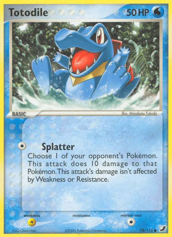 Carta Totodile 78/115 de Unseen Forces
