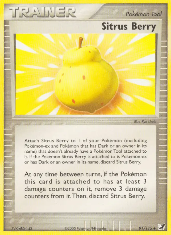 Carta Sitrus Berry 91/115 de Unseen Forces