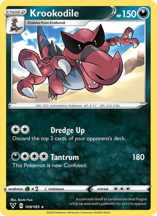 Carta Krookodile 109/185 de Vivid Voltage